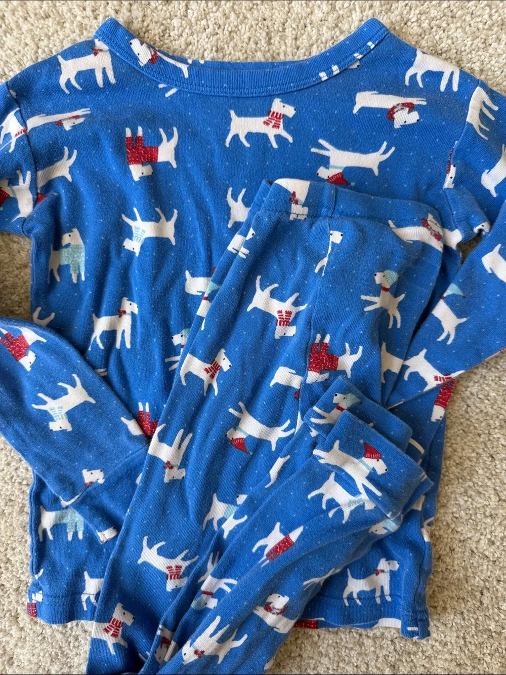 GAP and Burts Bees holiday/winter pajama sets (size 5t)